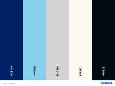 color palette for blueskyday website